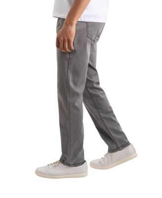 Men's Classic Fit Jeans Signature Stretch Denim Medium Gray Wash