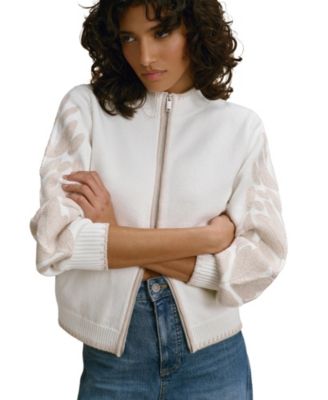  Women's Cotton Blend Embroidered Cardigan