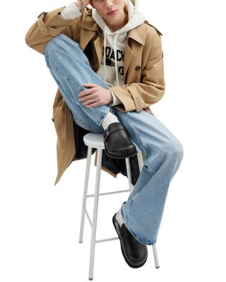 Men's Side Buckle Leather Clog