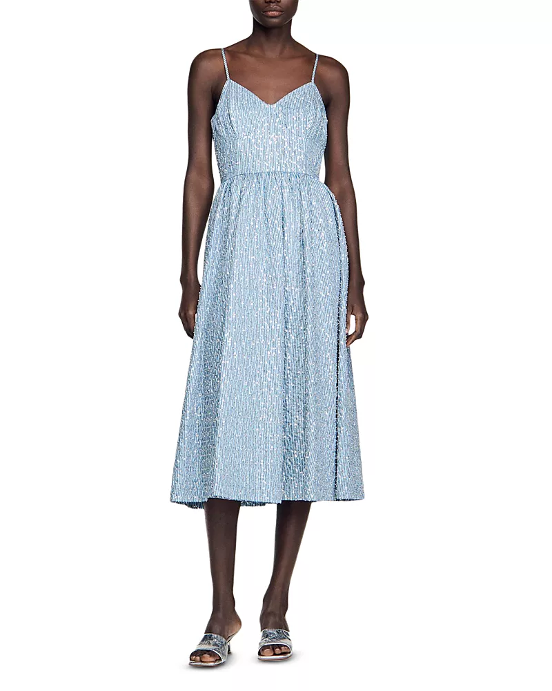 Sandro Iseanna Sequin Dress