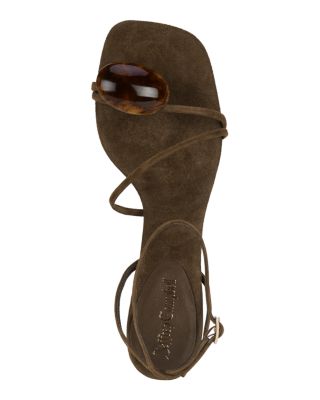 Women's Carnelian Suede Ankle Strap Sandals