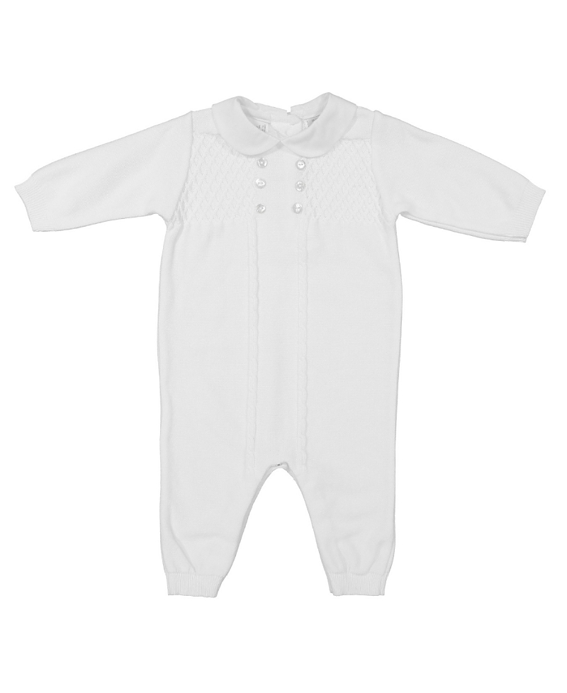 Feltman Brothers Girls' Diamond Lattice Knit Longall - Baby