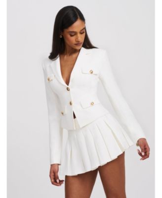  Oakley Gold Buttons Preppy Style Blazer Jacket