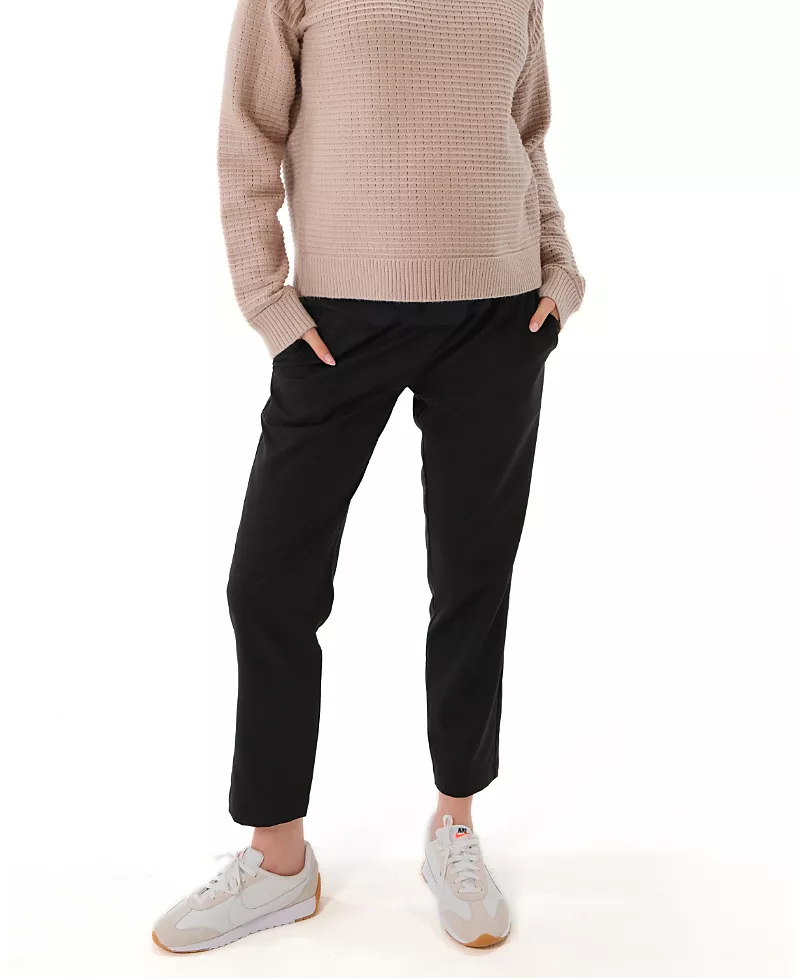 Marion Women's All-Season Wool Under Belly Maternity Dress Pants