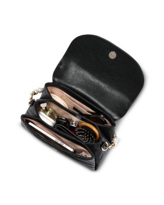 Avenue Curve Leather Top Handle Bag