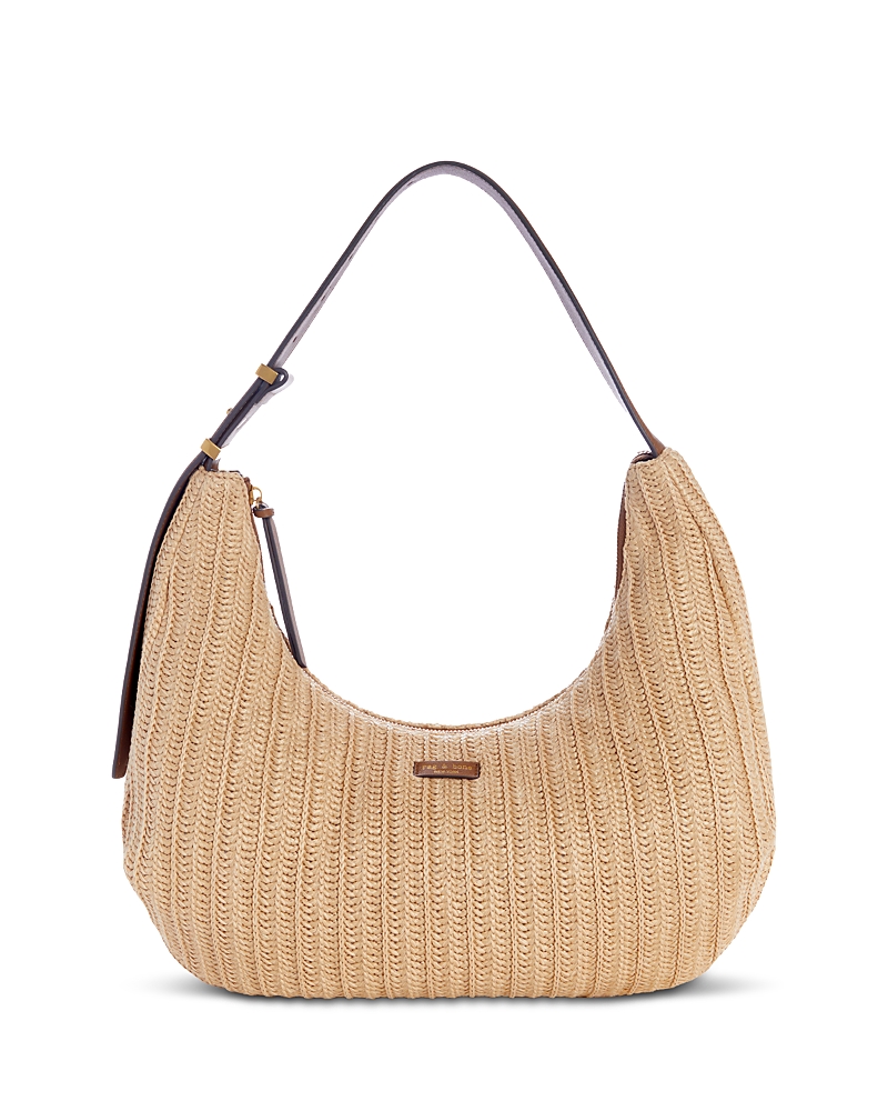 rag & bone Hudson Large Paper Straw Hobo Bag
