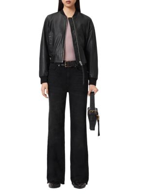 Ember High Rise Flare Jeans in Washed Black