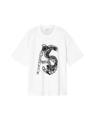 Scale Embellished Logo Graphic Tee
