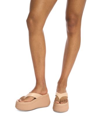 Women's Nama Leather Platform Sandals