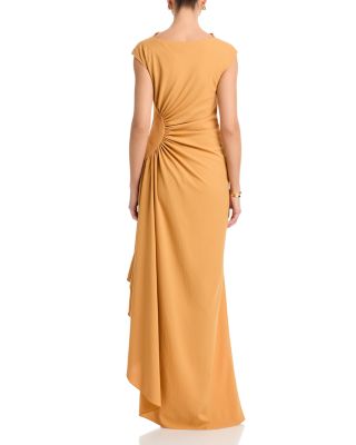 Cowlneck Side Gathered Dress