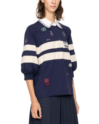 Claira Embroidered Rugby Shirt
