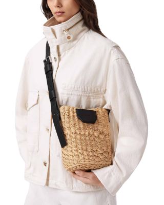Alba Small Paper Straw Crossbody Bag