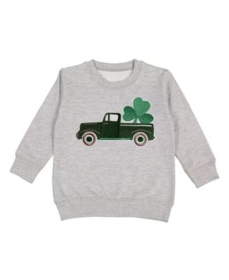 Boys' Shamrock Truck Patch St. Patrick's Day Sweatshirt - Little Kid, Big Kid