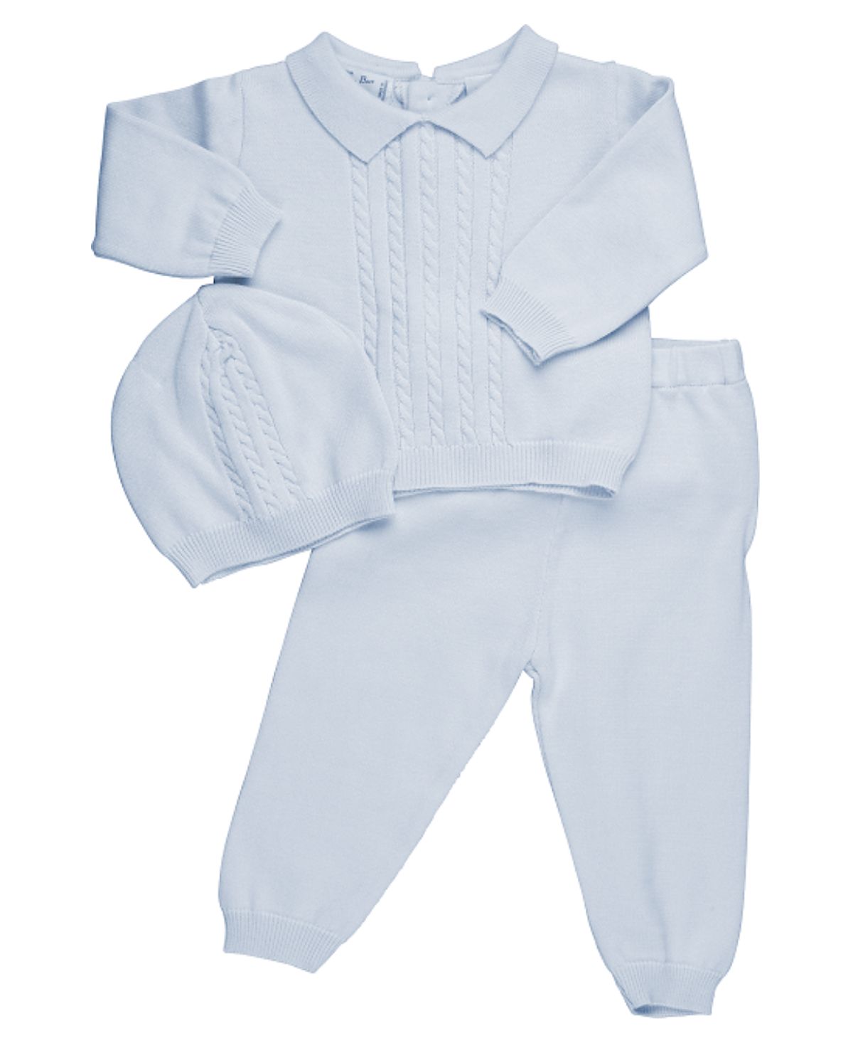 Feltman Brothers Boys' Cable Knit Two Piece with Hat - Baby