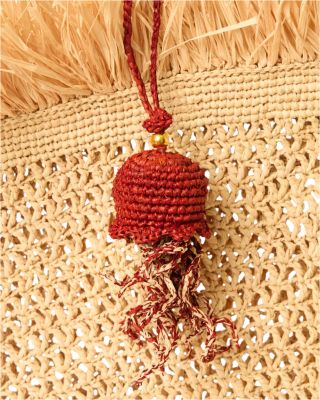 Raffia Jellyfish Bag Charm