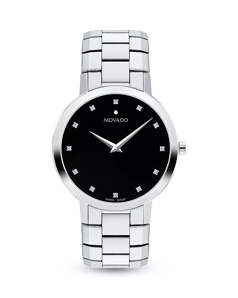 Movado Faceto Watch, 39mm