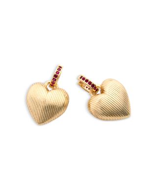 Mini Florentine Heart Earrings