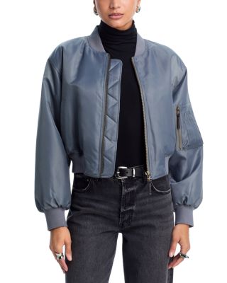 Leon Cropped Bomber Jacket