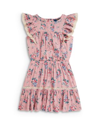 Girls' Floral Slub Cotton Top & Skirt - Little Kid