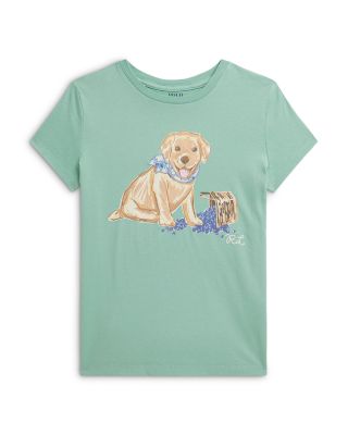 Girls' Dog Print Cotton Jersey Tee - Little Kid, Big Kid
