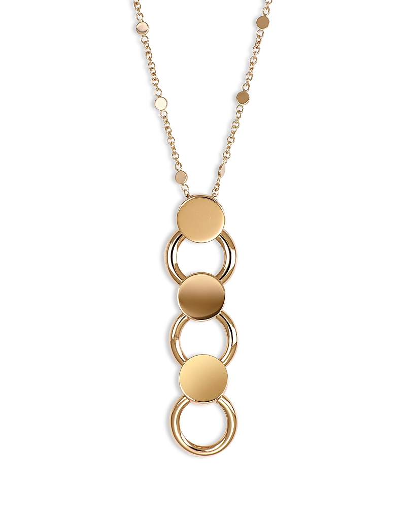 Pasquale Bruni 18K Rose Gold Luce Drop Link Pendant Necklace, 16.9