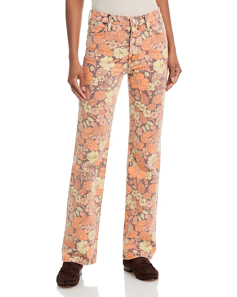 Mother The Kick It High Rise Jeans in Orange Blossom