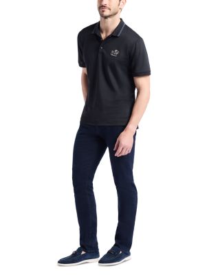 Monkey Business Short Sleeve Knit Polo Shirt