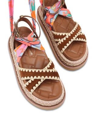 Women's Orson Scarf Ankle Tie Espadrille Sandals