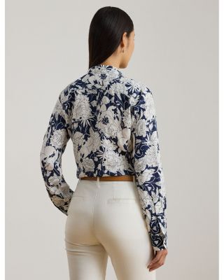 Relaxed Fit Floral Linen Shirt