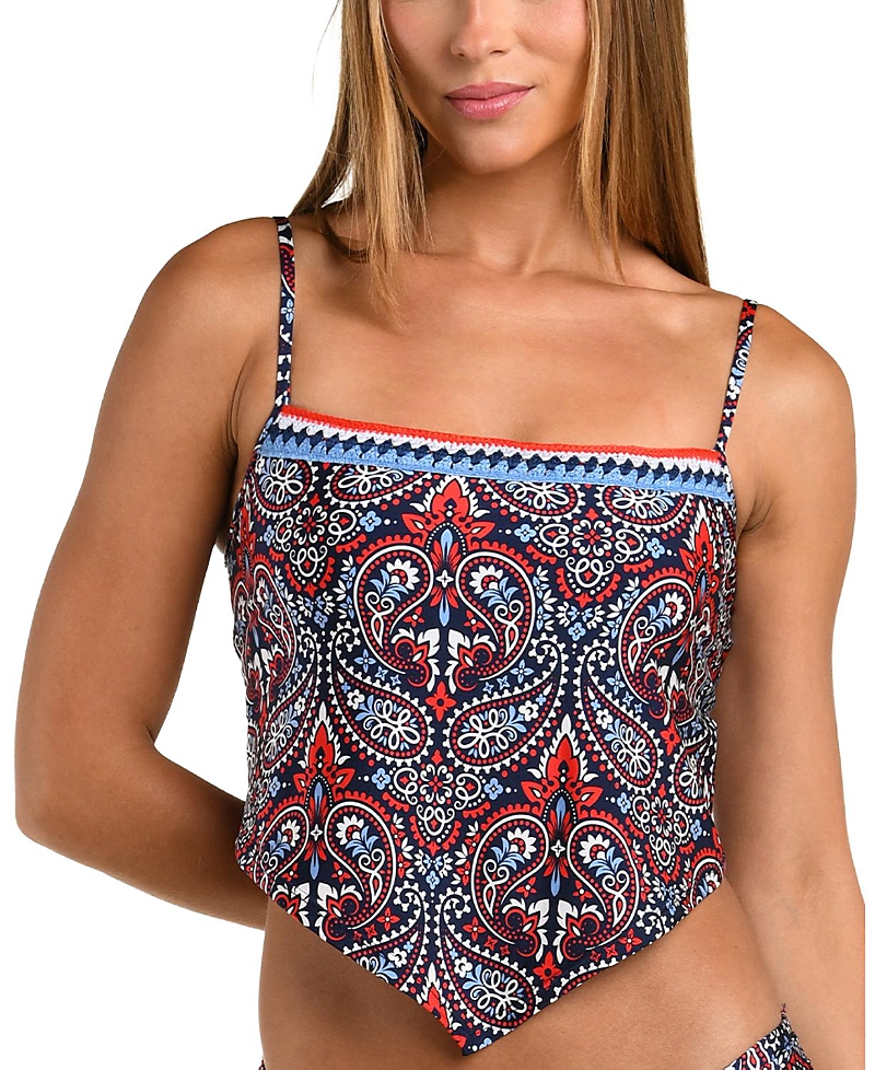 Sunshine 79 Americana Paisley Sweetheart Midkini Top