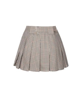  Oaklyn Plaid Pleated Mini Skort