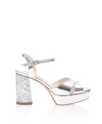  Women's Nova Ankle Strap Pearl Heel Sandal