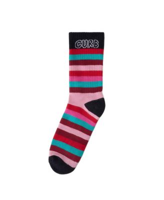 Curb Striped Cotton Socks