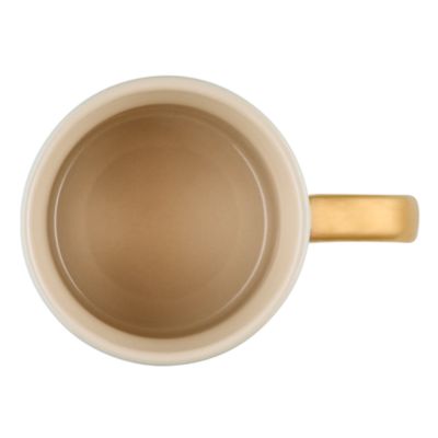 Metallic Handle Stoneware Mug