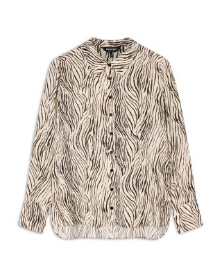 Zebra Button Through Shirt