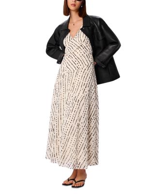 Dashed Spot Dobby Maxi Dress