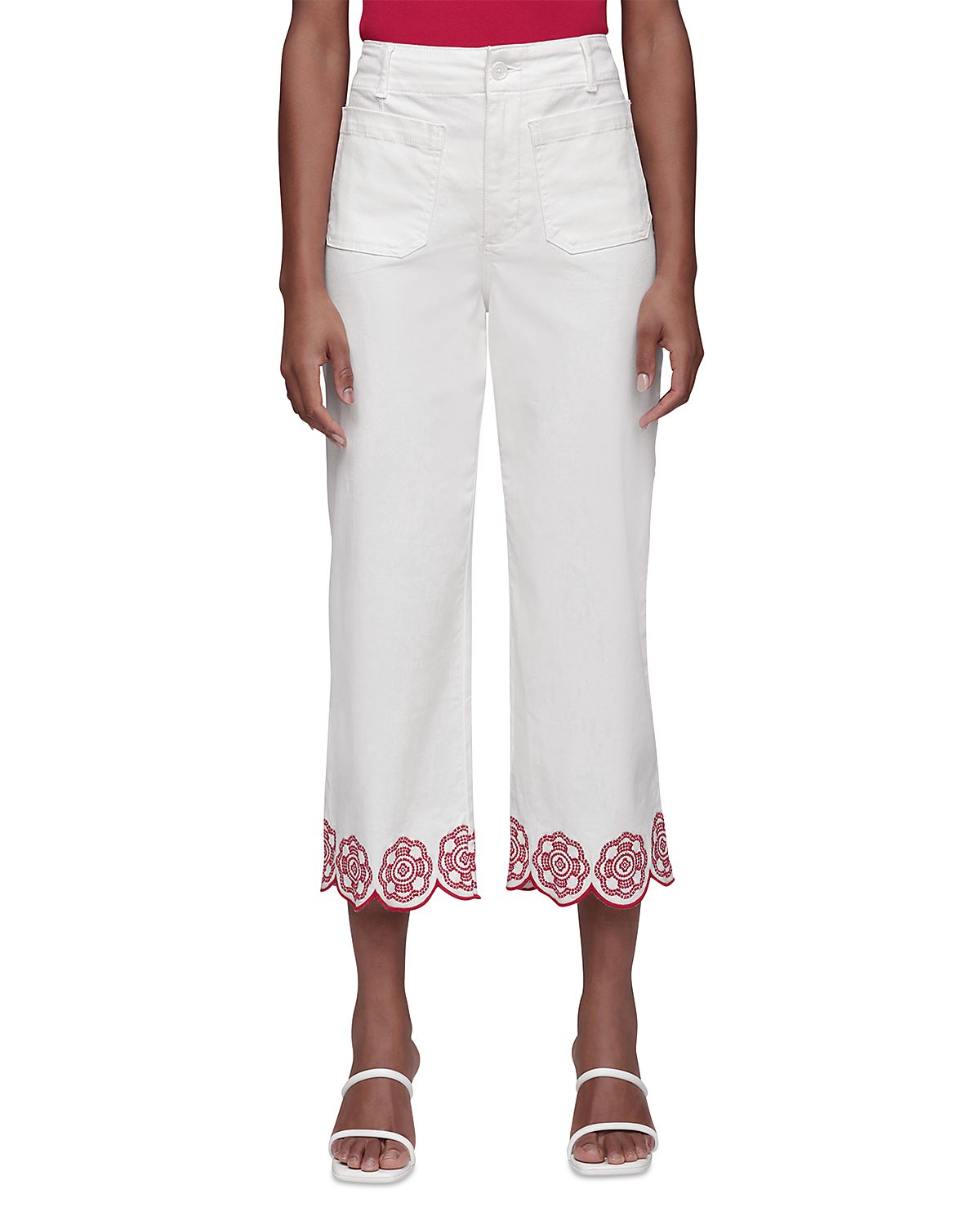Bagatelle Embroidered Hem Pants