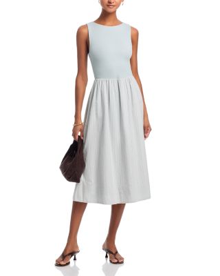 Mixed Media Midi Dress