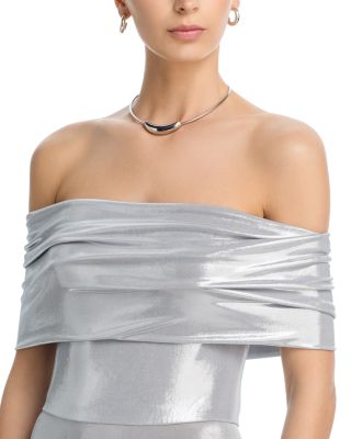 Cowlneck Flared Gown