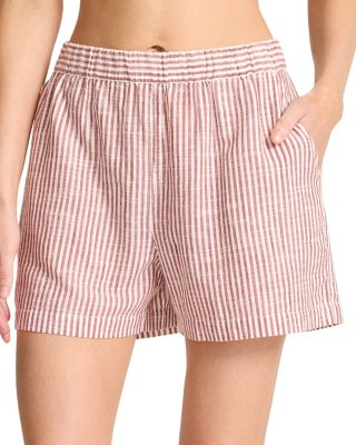 Shoreline Striped Shorts Swim Cover-Up