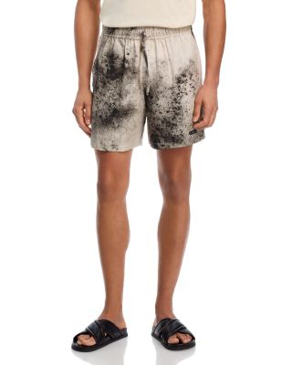 Drawstring Splatter Walking Shorts - Exclusive 