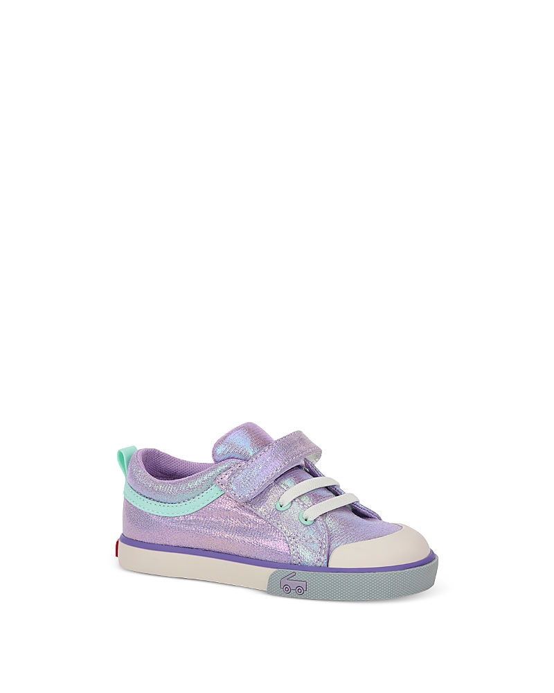 See Kai Run Girls' Kristin Purple Metallic Sneakers - Toddler