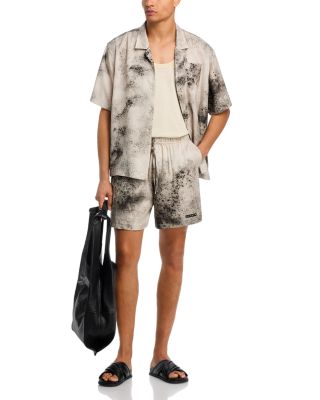 Drawstring Splatter Walking Shorts - Exclusive 