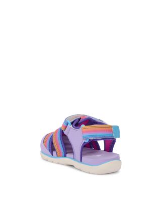 Girls' Wilder II Lavender Rainbow Sandals - Toddler