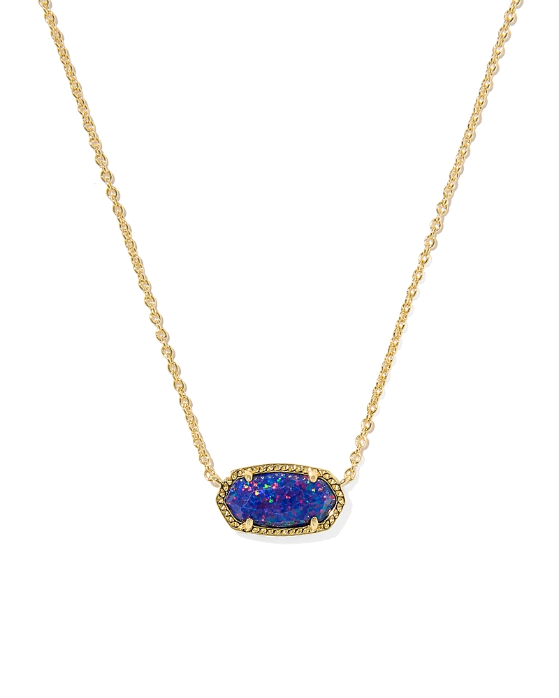 Kendra Scott Elisa Kyrocera Opal Stone Pendant Necklace, 15