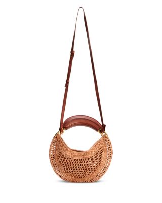 Summer Banana Mini Raffia Bag