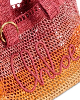 Summer Banana Raffia Tote Bag