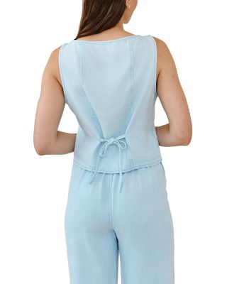 Boatneck Seamed Vest