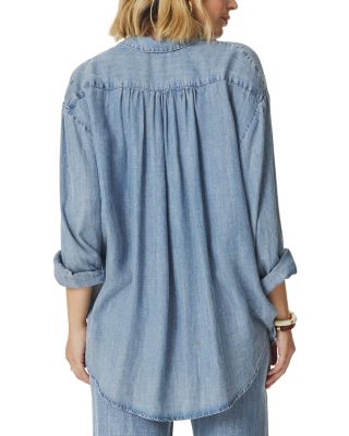 Indigo Chambray Button Down Shirt
