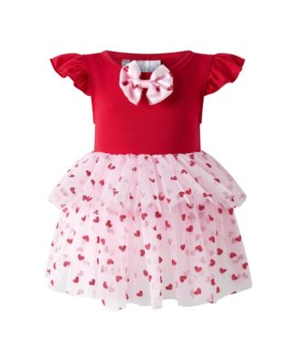Girls' Heart Tulle Tutu Dress & Headband - Baby